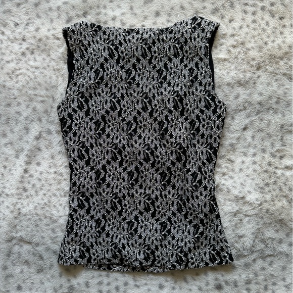 Black and white lace gothic y2k top - Picture 4 of 4